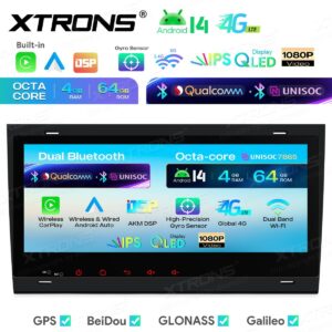 Xtrons IM84A4AH Android Autoradio für Audi A4 B6 B7 Exeo RS4 S4 8 Zoll IPS 4+64GB – Bild 4