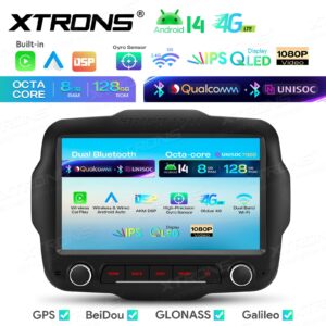 Xtrons IMH94RGJL Android Autoradio Jeep Renegade 9 Zoll 8+6 GB Android 14 – Bild 6