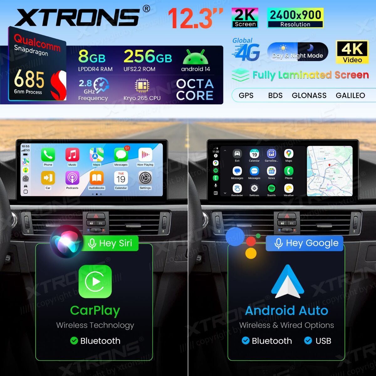 XTRONS QWBX24CCB12E92 Android Autoradio BMW 3er E90/E91/E92/E93/M3 (2004–2008) CCC-System – Bild 6