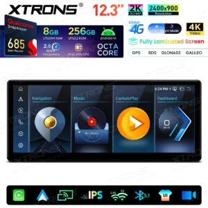 XTRONS QWBX24CCB12E92 Android Autoradio BMW 3er E90/E91/E92/E93/M3 (2004–2008) CCC-System – Bild 4