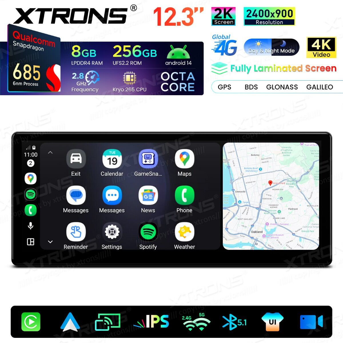 XTRONS QWBX24CCB12E92 Android Autoradio BMW 3er E90/E91/E92/E93/M3 (2004–2008) CCC-System – Bild 11