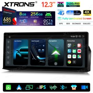 Xtrons QWBX24CCB12E60 Autoradio 12,3 Zoll BMW 5er E60/E61/M5 (2009–2012) CCC-System 8+256GB – Bild 14