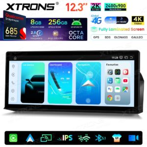 Xtrons QWBX24CCB12E60 Autoradio 12,3 Zoll BMW 5er E60/E61/M5 (2009–2012) CCC-System 8+256GB – Bild 15