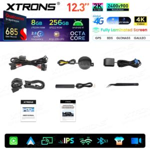 Xtrons QWBX24CCB12E60 Autoradio 12,3 Zoll BMW 5er E60/E61/M5 (2009–2012) CCC-System 8+256GB – Bild 18