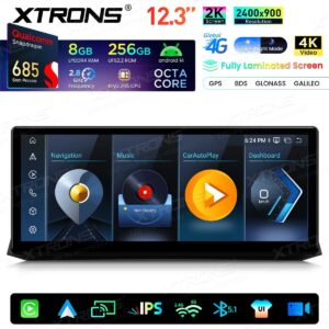 Xtrons QWBX24CCB12E60 Autoradio 12,3 Zoll BMW 5er E60/E61/M5 (2009–2012) CCC-System 8+256GB – Bild 9