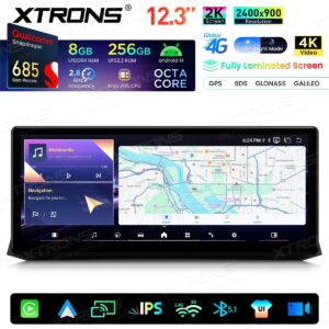 Xtrons QWBX24CCB12E60 Autoradio 12,3 Zoll BMW 5er E60/E61/M5 (2009–2012) CCC-System 8+256GB – Bild 10