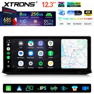 Xtrons QWBX24CCB12E60 Autoradio 12,3 Zoll BMW 5er E60/E61/M5 (2009–2012) CCC-System 8+256GB – Bild 5
