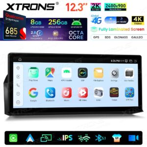Xtrons QWBX24CCB12E60 Autoradio 12,3 Zoll BMW 5er E60/E61/M5 (2009–2012) CCC-System 8+256GB – Bild 12