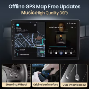 Android  Autoradio für Honda Accord 7 2004–2008 2 DIN Multimedia- GPS-Navigation SWC Bluetooth FM RDS DSP IPS-Bildschirm – Bild 5