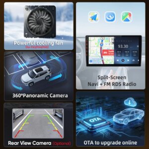 Android Autoradio für Peugeot 508  SW Citroen DS5 C5 2011-2018, kabelloses CarPlay  Android Auto, GPS-Navigation, Multimedia, Lenkradsteuerung – Bild 6