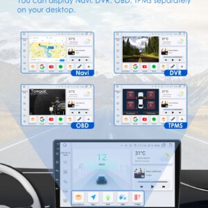 Android Autoradio für Renault Megane 2 2013-2017 Multimedia  Navigation Stereo GPS Carplay – Bild 5