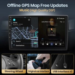Android Autoradio für Ford Escape Kuga 2 C MAX 2013-2016 Wireless CarPlay Android Auto GPS 4G DSP SWC RDS BT – Bild 6