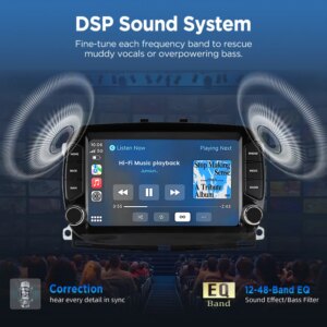 Android Autoradio für Fiat 500 2016-2019 Multimedia  Apple CarPlay Navigation BT GPS 4G WIFI FM – Bild 8