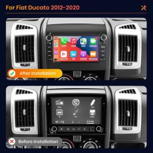 Android Autoradio für Fiat Ducato 2012-2020  Android Auto GPS-Navigation  RDS DSP FM – Bild 3