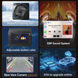 Android Autoradio für Fiat Ducato 2012-2020  Android Auto GPS-Navigation  RDS DSP FM – Bild 4