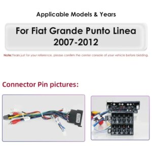 Android Autoradio für Fiat Grande Punto Linea GPS Nav Carplay 4g RDS BT – Bild 3