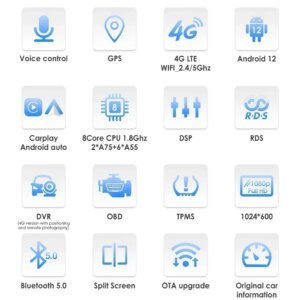 Android Autoradio für Fiat Grande Punto Linea GPS Nav Carplay 4g RDS BT – Bild 7