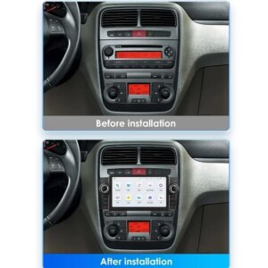 Android Autoradio für Fiat Grande Punto Linea GPS Nav Carplay 4g RDS BT – Bild 4