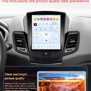 Android Autoradio für Ford Fiesta MK7 2009-2017 Multimedia GPS-Navigation Carplay  9,7 Zoll Tesla-Style – Bild 4