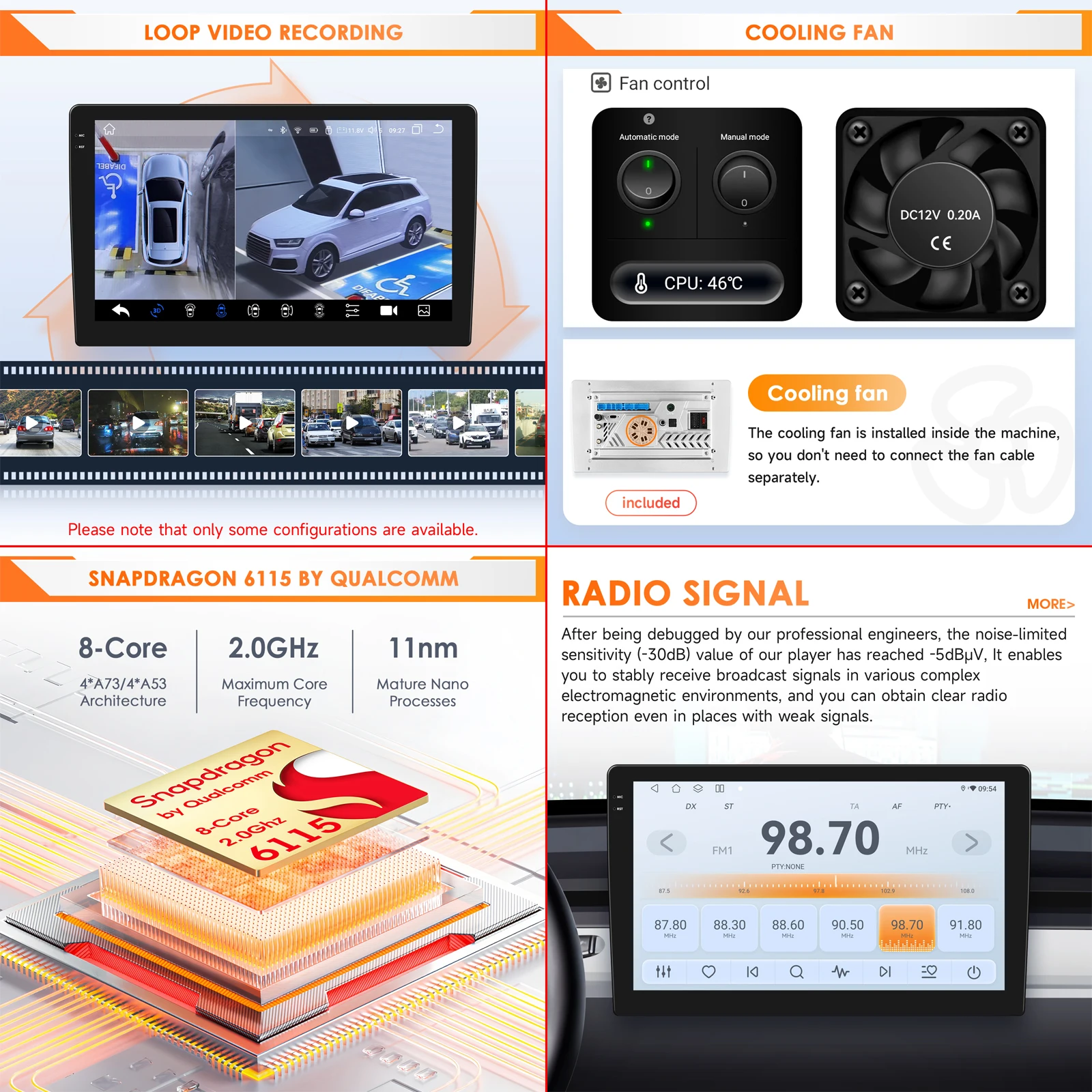 Android Autoradio für Jeep Compass Patriot 2007 - 2009 Multimedia-GPS 4G Carplay – Bild 6
