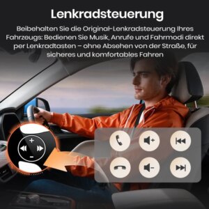 Android Autoradio für Nissan Qashqai J11 X-Trail 3 T32 2013-2017 Apple CarPlay, Multimedia- GPS-Navigation, BT, 4G, WLAN, FM, AM – Bild 6