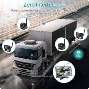10-Zoll-AHD-Monitor, digitaler Touchscreen, DVR, Aufnahme, IR-Kamera, WiFi, 4 Kanäle, für LKW/Anhänger/Bus/Wohnmobile/SUV – Bild 5