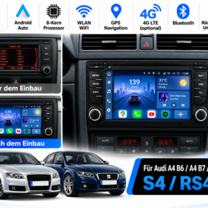 Alternative view of Android Autoradio für Audi A4 B6 2012-2015 s4 b7 rs4 Seat Exeo  gps navi carplay android auto