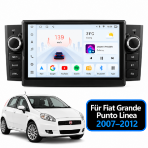 Android Autoradio für Fiat Grande Punto Linea GPS Nav Carplay 4g RDS BT