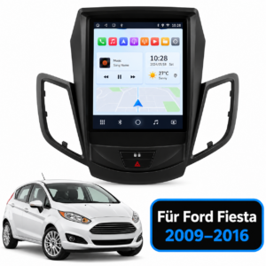 Android Autoradio für Ford Fiesta MK7 2009-2017 Multimedia GPS-Navigation Carplay  9,7 Zoll Tesla-Style