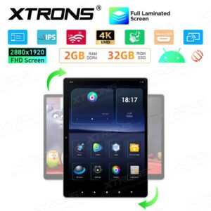 Xtrons HM138A drehbares Android 16 Auto TV Kopfstützen-Monitor-Tablet, 2880x1920 QHD+, 4K UHD – Bild 7