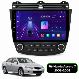 Android  Autoradio für Honda Accord 7 2004–2008 2 DIN Multimedia- GPS-Navigation SWC Bluetooth FM RDS DSP IPS-Bildschirm