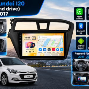 Android Autoradio für Hyundai I20 2015-2017 Kabelloses Carplay DSP WIFI RDS GPS FM BT – Bild 2
