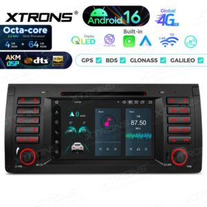 Xtrons IP7653B Android Autoradio 4/64 GB mit CD/DVD-Player, AKM DSP, 4G, Wireless CarPlay für BMW 5er E39 M5 und X5 E53 (1995–2006) – Bild 6