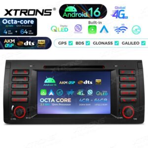 Xtrons IP7653B Android Autoradio 4/64 GB mit CD/DVD-Player, AKM DSP, 4G, Wireless CarPlay für BMW 5er E39 M5 und X5 E53 (1995–2006) – Bild 7