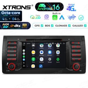 Xtrons IP7653B Android Autoradio 4/64 GB mit CD/DVD-Player, AKM DSP, 4G, Wireless CarPlay für BMW 5er E39 M5 und X5 E53 (1995–2006) – Bild 9