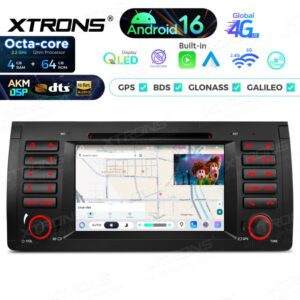 Xtrons IP7653B Android Autoradio 4/64 GB mit CD/DVD-Player, AKM DSP, 4G, Wireless CarPlay für BMW 5er E39 M5 und X5 E53 (1995–2006) – Bild 10
