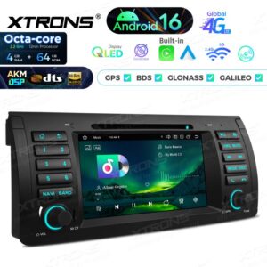 Xtrons IP7653B Android Autoradio 4/64 GB mit CD/DVD-Player, AKM DSP, 4G, Wireless CarPlay für BMW 5er E39 M5 und X5 E53 (1995–2006) – Bild 11