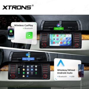 Xtrons IP7653B Android Autoradio 4/64 GB mit CD/DVD-Player, AKM DSP, 4G, Wireless CarPlay für BMW 5er E39 M5 und X5 E53 (1995–2006) – Bild 3