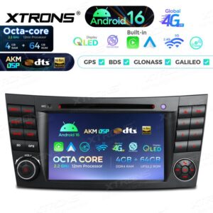Xtrons IP76M211G Android-Auto-CD-DVD-Multimedia-Player für Mercedes-Benz E-Klasse W211 und CLS-Klasse W219 4/64 GB – Bild 7