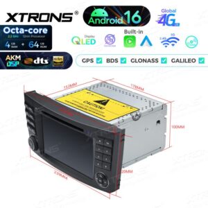 Xtrons IP76M211G Android-Auto-CD-DVD-Multimedia-Player für Mercedes-Benz E-Klasse W211 und CLS-Klasse W219 4/64 GB – Bild 13