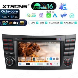 Xtrons IP76M211G Android-Auto-CD-DVD-Multimedia-Player für Mercedes-Benz E-Klasse W211 und CLS-Klasse W219 4/64 GB