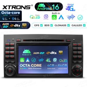 Xtrons IP76M245G Android Autoradio 4/64 GB mit CD/DVD-Player, für Mercedes-Benz A-Klasse/B-Klasse/Viano & Vito/Sprinter/VW Crafter AKM7388 DTS – Bild 7