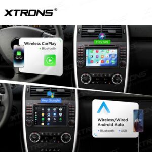 Xtrons IP76M245G Android Autoradio 4/64 GB mit CD/DVD-Player, für Mercedes-Benz A-Klasse/B-Klasse/Viano & Vito/Sprinter/VW Crafter AKM7388 DTS – Bild 3