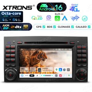 Xtrons IP76M245G Android Autoradio 4/64 GB mit CD/DVD-Player, für Mercedes-Benz A-Klasse/B-Klasse/Viano & Vito/Sprinter/VW Crafter AKM7388 DTS