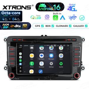 Xtrons IP76MTVG Android Autoradio mit CD- und DVD-Player für VW Golf, Passat, Skoda und SEAT, AKM DSP, 4G, kabelloses CarPlay und Android Auto – Bild 9
