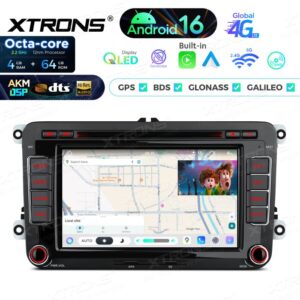 Xtrons IP76MTVG Android Autoradio mit CD- und DVD-Player für VW Golf, Passat, Skoda und SEAT, AKM DSP, 4G, kabelloses CarPlay und Android Auto – Bild 10