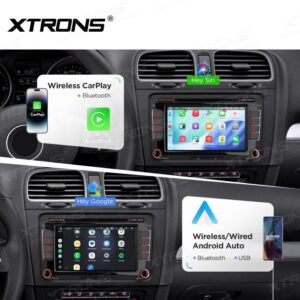 Xtrons IP76MTVG Android Autoradio mit CD- und DVD-Player für VW Golf, Passat, Skoda und SEAT, AKM DSP, 4G, kabelloses CarPlay und Android Auto – Bild 4