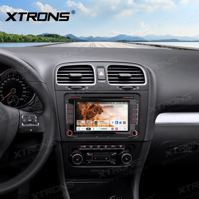 Xtrons IP76MTVG Android Autoradio mit CD- und DVD-Player für VW Golf, Passat, Skoda und SEAT, AKM DSP, 4G, kabelloses CarPlay und Android Auto – Bild 2