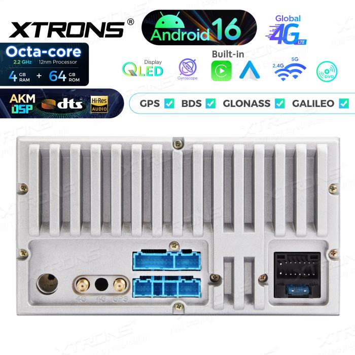 Xtrons IP76MTVG Android Autoradio mit CD- und DVD-Player für VW Golf, Passat, Skoda und SEAT, AKM DSP, 4G, kabelloses CarPlay und Android Auto – Bild 13