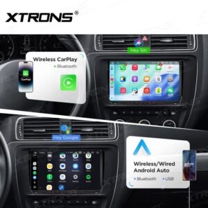 Xtrons IP96MTVDABL Android Autoradio 4/64 GB mit integriertem DAB+, AKM DSP, 4G, kabellosem CarPlay und Android Auto für VW Golf, Passat, Skoda und SEAT – Bild 3